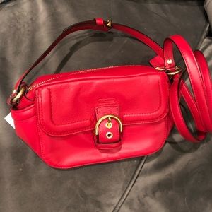 Coach Cross Body Bag - Cherry Red